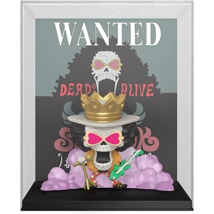 Funko POP! Game Cover: One Piece - Brook - Wanted - Sammelbare Vinylfigur, 9,5 cm hoch, Amazon Exklusiv, Offizielles Merchandise für Sammler – Bild 1