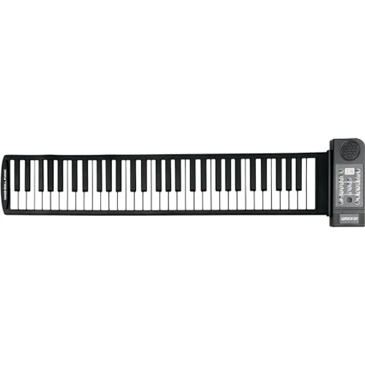 Funkey RP-61M Rollpiano (61 Tasten, Aufnahmefunktion, MIDI, 128 Sounds, 128 Rhythmen, Schwarz) von FUNKEY – Bild 2
