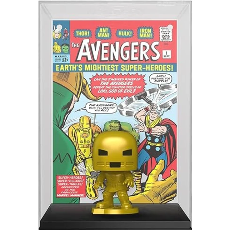 Funko Avengers Iron Man (Comic Cover) Vinyl Figur 28 Unisex Pop! Standard, Sammelfigur, Limited Edition, langlebig – Bild 3
