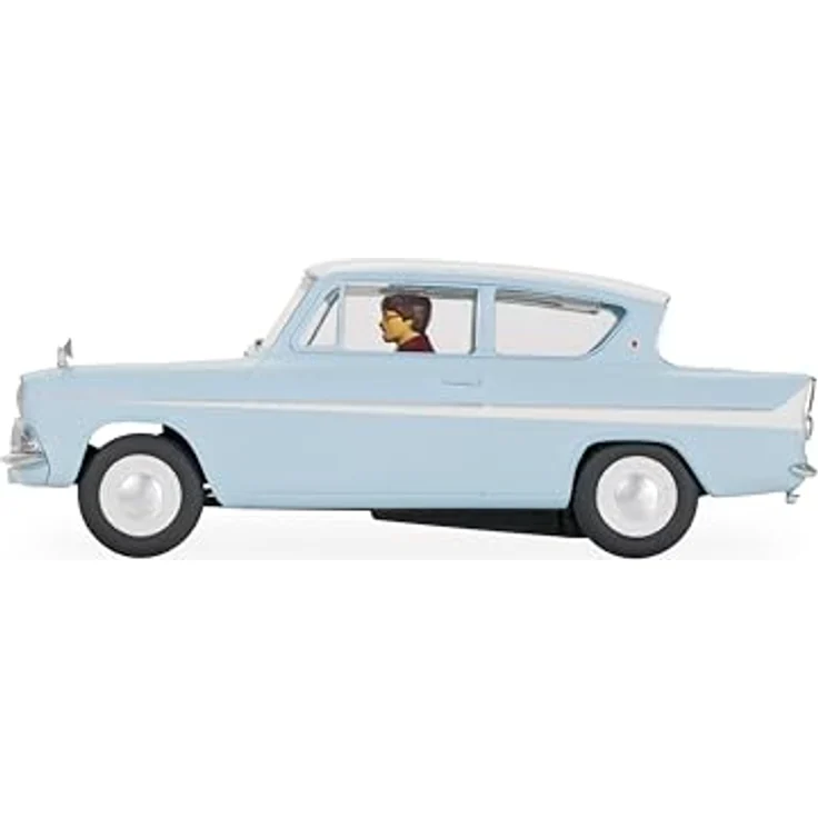 Scalextric C4504 1:32 Ford Anglia 105E Harry Potter HD, Slotcar mit Fahrerfigur, funktionsfähigen Scheinwerfern, Digital Plug kompatibel – Bild 5