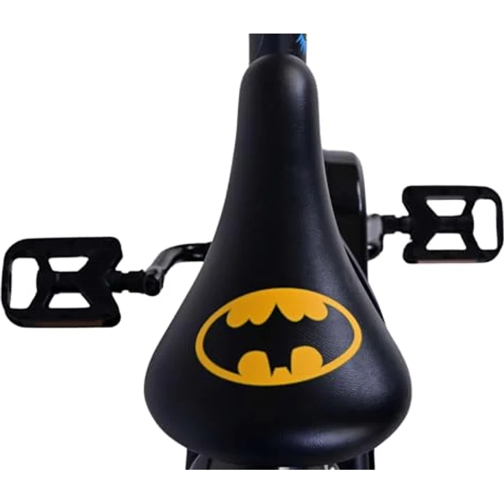 Batman Kinderfahrrad Jungen - 12, 14 oder 16 Zoll Schwarz - Zwei Handbremsen bis 60 kg, 85% zusammengebaut, 4 - 6 Jahre, Lenkerhöhe einstellbar – Bild 4