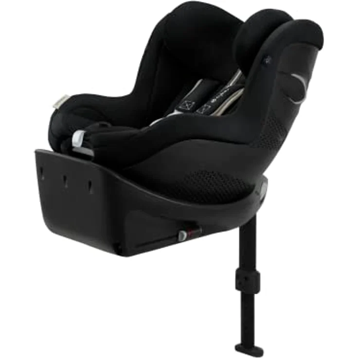 CYBEX Gold Kinder-Autositz Sirona Gi i-Size Plus inkl. Base, Ab ca. 3 Monaten bis 4 Jahre (Ab Geburt mit Neugeboreneneinlage), Max. 20 kg, 61 - 105 cm (Ab 40 cm mit Neugeboreneneinlage), Moon Black – Bild 1