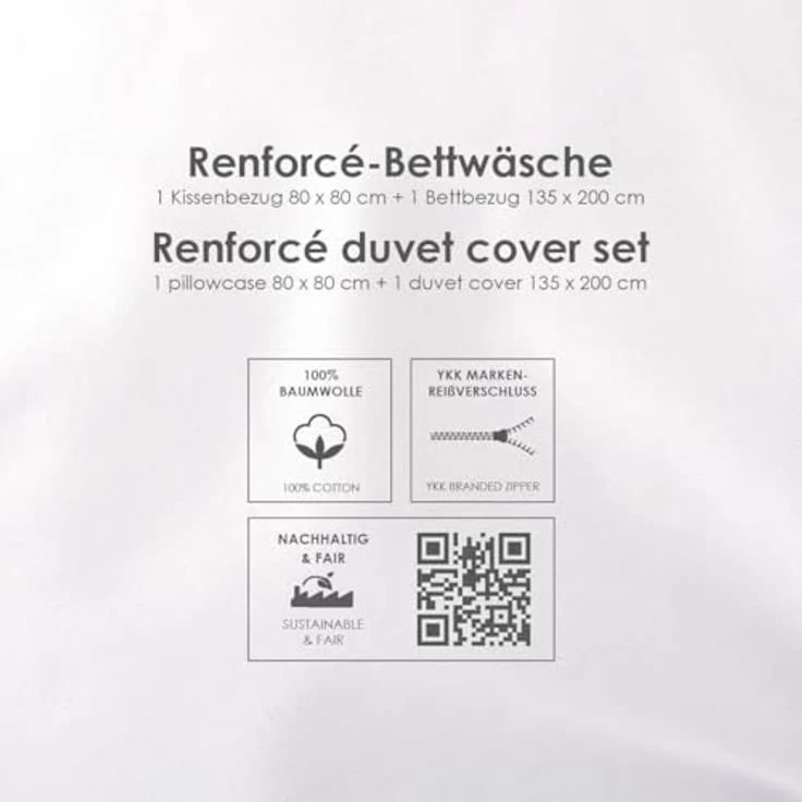 Herding Bettwäsche Set mit 3D Motiv 135 x 200 cm Baumwolle – Bild 6