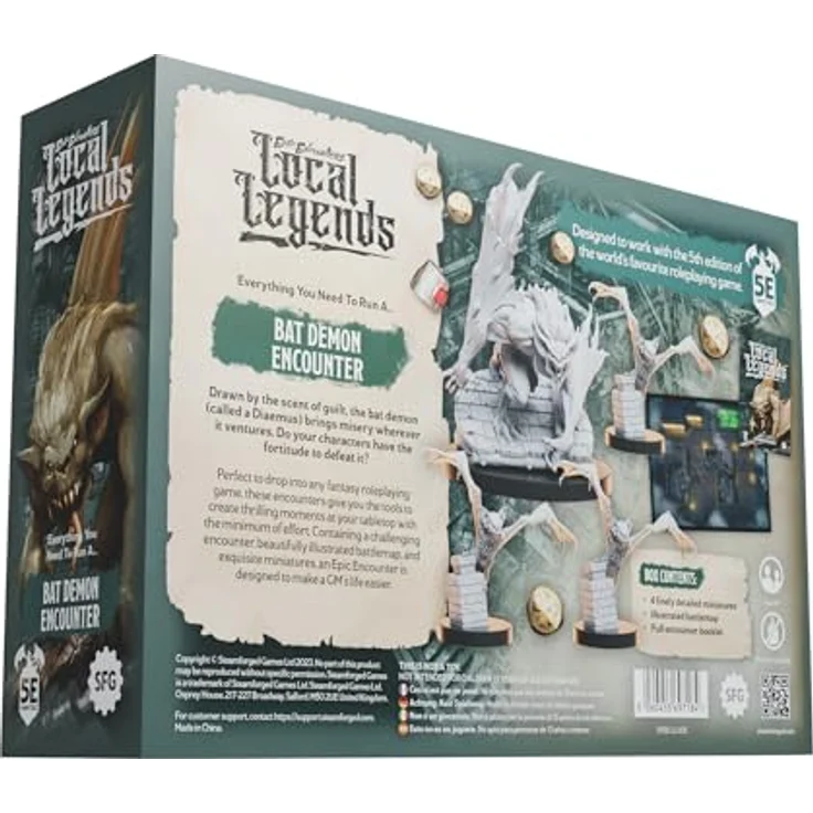 Steamforged Games Epic Encounters: Local Legends - Diaemus, Rollenspiel Encounter Kit für 5e-kompatible Systeme, sadistischer Dämon – Bild 3