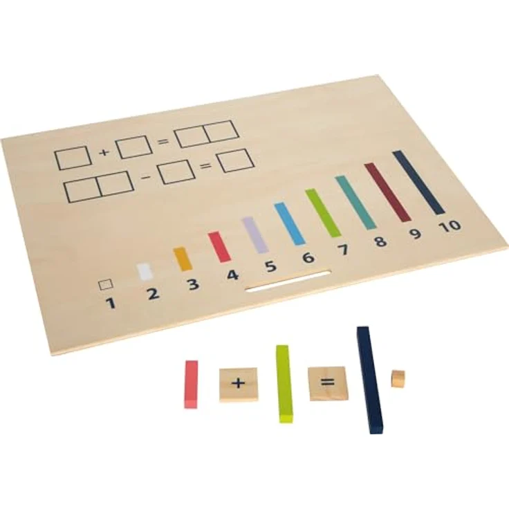 Small Foot Lernspielzeug Lernbox Rechenstäbchen - Educate (461-St), Montessori inspiriertes Mathe-Spielzeug aus FSC®-zertifiziertem Holz – Bild 6