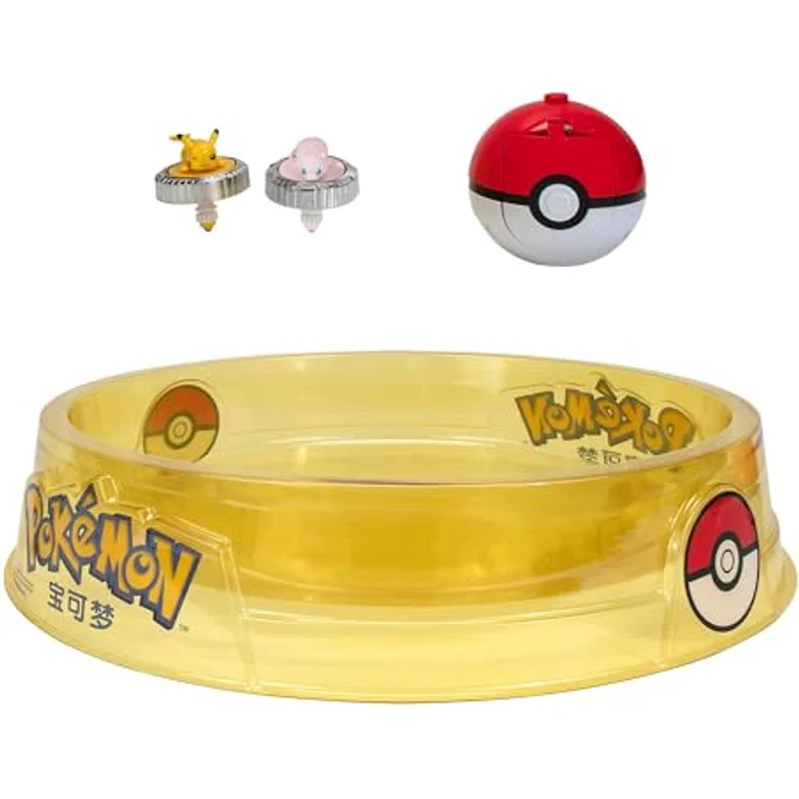 Pokémon PKW4403 - Battle Spinner - Arena mit Mew und Pikachu, offizielles Pokémon Spielset, authentische Details, Pokéball Launcher – Bild 2