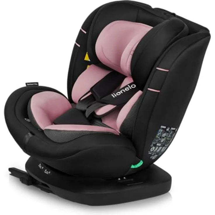 lionelo Autokindersitz BASTIAAN I-SIZE, i-Size / 0-36 kg / Isofix + Top Tether, ab Geburt bis 12 Jahre, schwarz – Bild 2