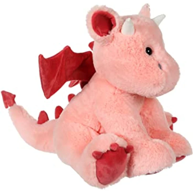 GIPSY Gispy-Dragon Floppy, 30 cm rosa Plüsch, selbststehend, ideal als Geschenk für Kinder, erhältlich in 3 Pastellfarben – Bild 3