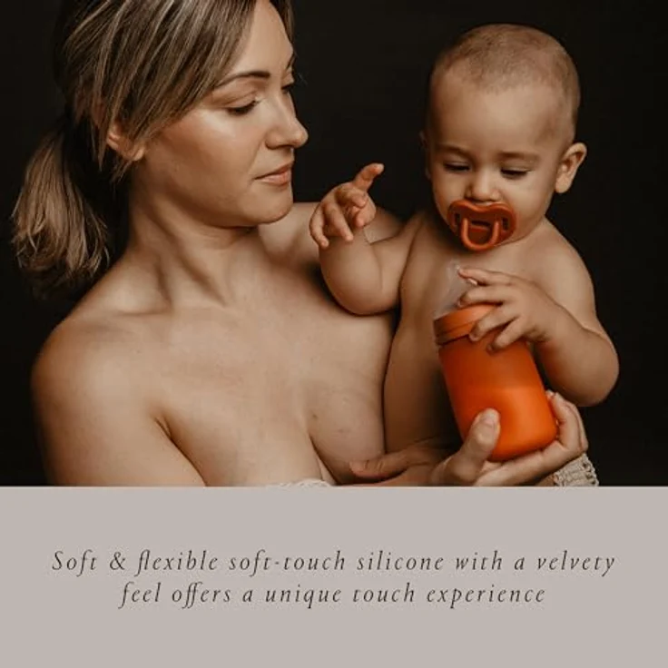 Suavinex Babyflasche mit Silikonflasche SX Pro, Anti-Colic Ventil, mittlere Durchflussmenge (M), Benzinfarben – Bild 5