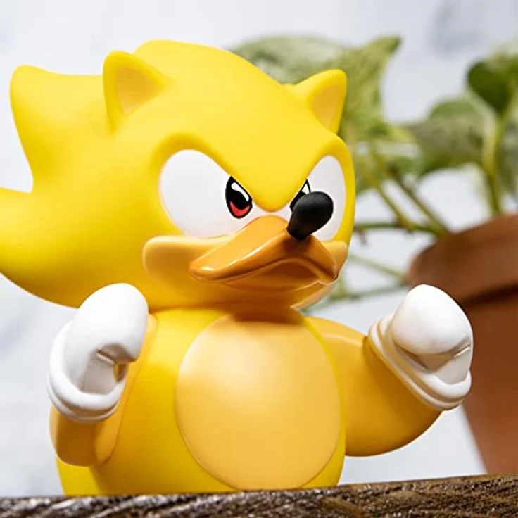 TUBBZ TUBBZ Box-Ausgabe Super Sonic, Sammler-Vinyl-Gummiente Figur, ca. 9 cm groß, offizielles Sonic Der Hedgehog Merchandise – Bild 3