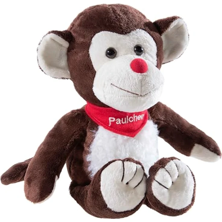 Heunec Affe Paulchen, Kuscheltier mit roter Nase – Bild 1