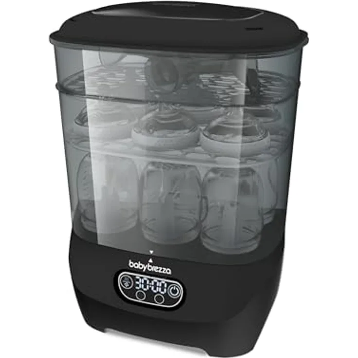 Baby Brezza Sterilisator Dryer Advanced, Dampfsterilisator mit Trocknungsfunktion & HEPA-Filter für Babyflaschen, hygienisch & chemiefrei
