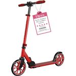 Hudora Scooter 14452 Up 200, höhenverstellbar, Alu-Leichtbauweise, 200mm Rollen, rot