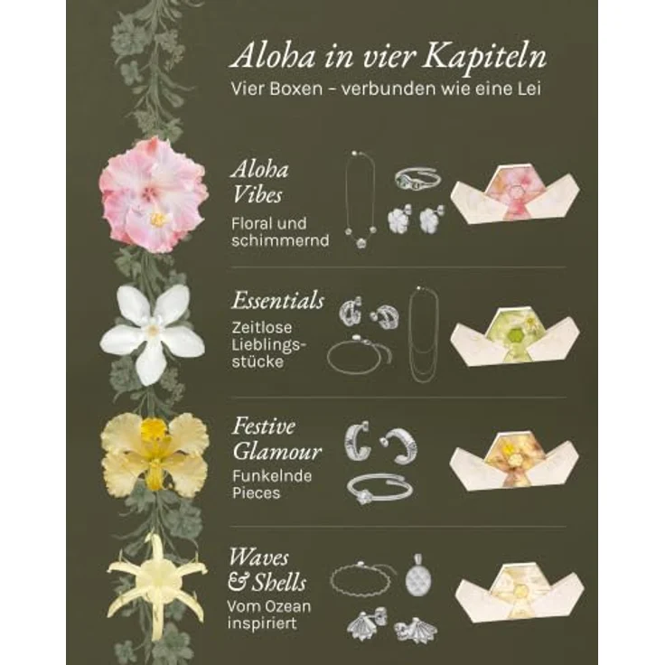 Purelei Schmuck Adventskalender 2026 für Frauen – 100% Edelstahl, Silber, bestehend aus 4 Modulen – Bild 4