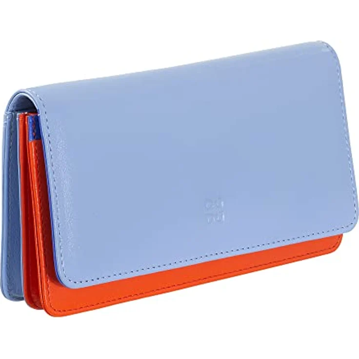 DuDu Kinderportemonnaie, RFID Leder Geldbörse 17,5 cm in Pastellblau, 100% Leder – Bild 3