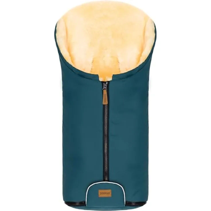 Fillikid Baby Winter Fußsack Lammfell Pamir, kuschelig warm ab Geburt, wind- und wasserabweisend, inkl. Baumwoll-Windel, Blaubär