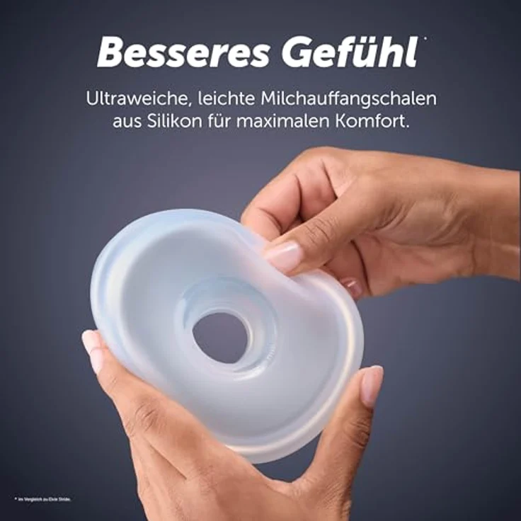 Elvie Stride 2 Elektrische Milchpumpe - Freihändige Tragbare Milchpumpe, Silikon Milchauffangschalen, Krankenhausqualität, App-Steuerung - Blau – Bild 5