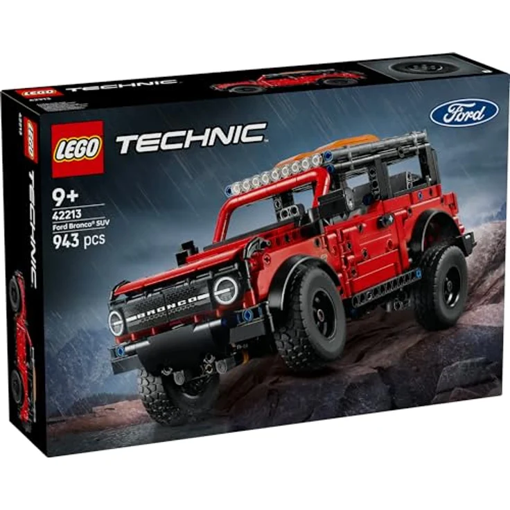LEGO Technic 42213 Ford Bronco Offroader, detailreicher Bausatz mit 943 Teilen, redem Lack und authentischen Funktionen – Bild 3