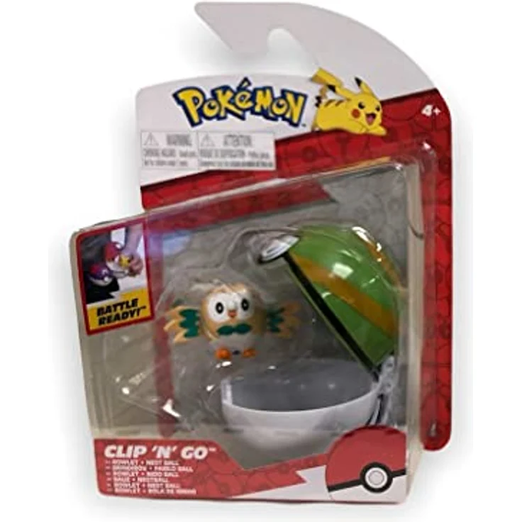 Bizak Pokemon Clip N Go, Pokeball mit Clip in verschiedenen Modellen und einer Figur, ideal zum Mitnehmen – Bild 4