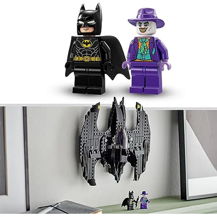 LEGO 76265 DC Batwing: Batman vs. The Joker, ikonisches Flugzeug-Spielzeug aus dem Film von 1989 mit 2 Minifiguren, klassisches Superhelden-Set, Geburtstagsgeschenk für Kinder, Jungen, Mädchen - Preisvergleich – Bild 5