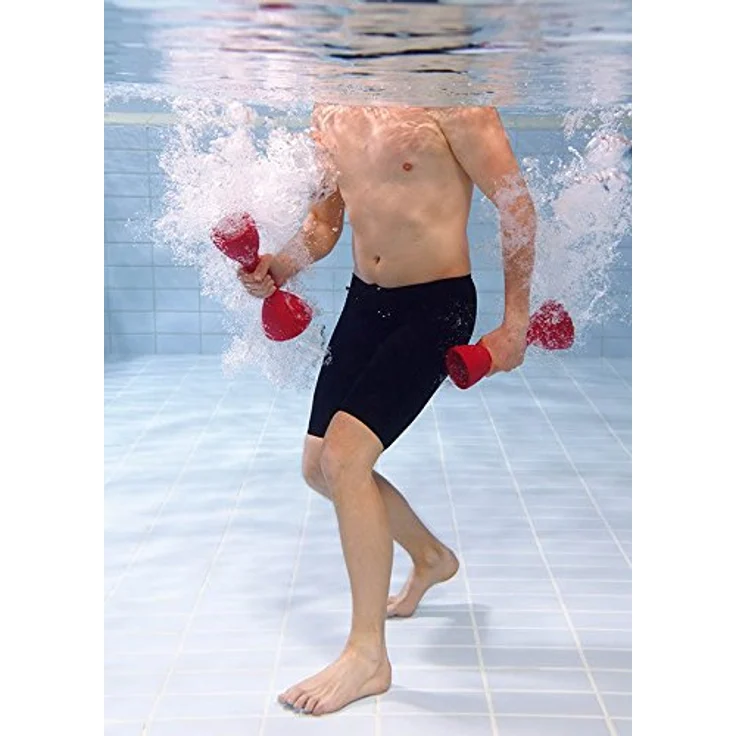 Beco Aqua-Jogging-Hanteln nordicJET, multifunktionale Schwimmhilfe aus EVA-Schaum, rot, für Aqua Fitness und Aqua Nordic Walking – Bild 2