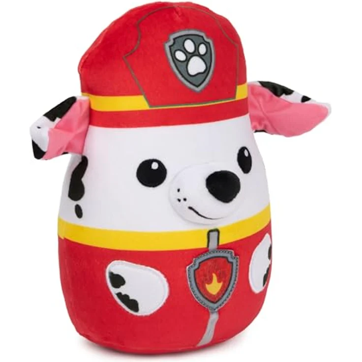 Spin Master Psi-Patrouille: Super-Soft-Marshall 20cm, Kuscheliger Plüschhund in klassischem Design – Bild 2