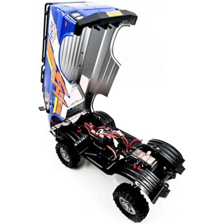 Absima Crawler CR18P EVO-V2 Rock Van, 4WD Elektrocrawler im Maßstab 1:18, blau, Ready-to-Run (RTR) – Bild 7