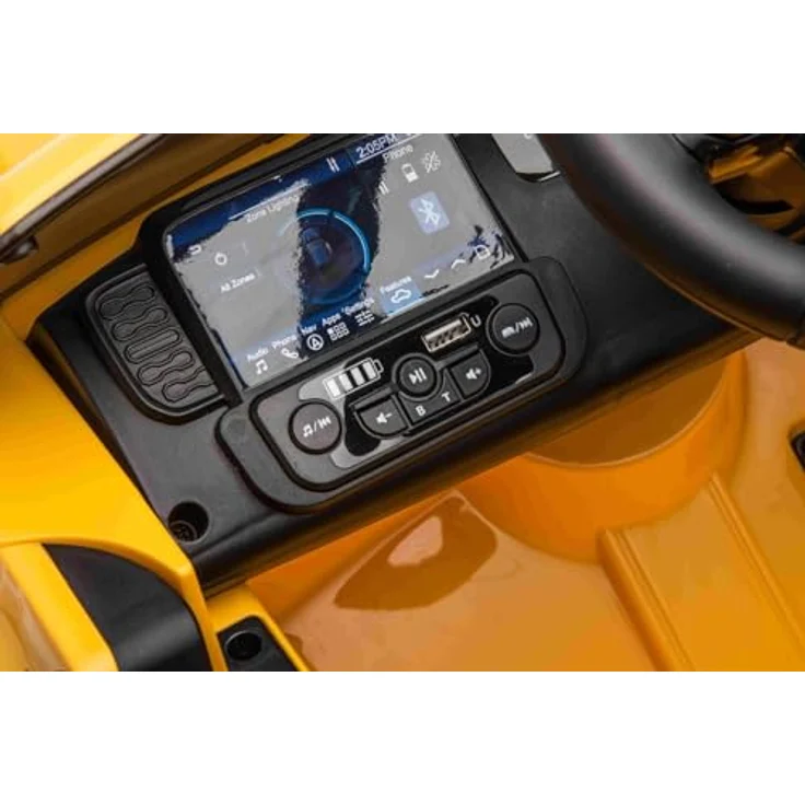 RIRICAR Elektro Kinderauto Ford Ranger 12V, rot, Ledersitz, 2,4-GHz-Fernbedienung, Bluetooth-/USB-Eingang, Federung, 12-V-Batterie, 2 x 30-W-Motoren, ORIGINAL-Lizenz – Bild 3
