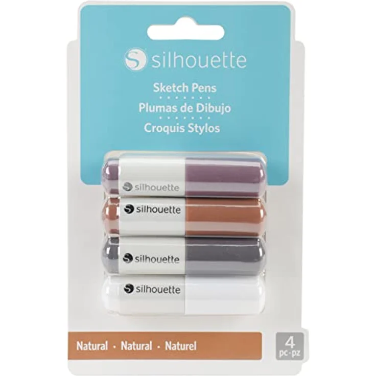 Silhouette Silhouettes Of America Skizzenstifte, mehrfarbig, säurefrei, 4 Stück (1er Pack) – Bild 1
