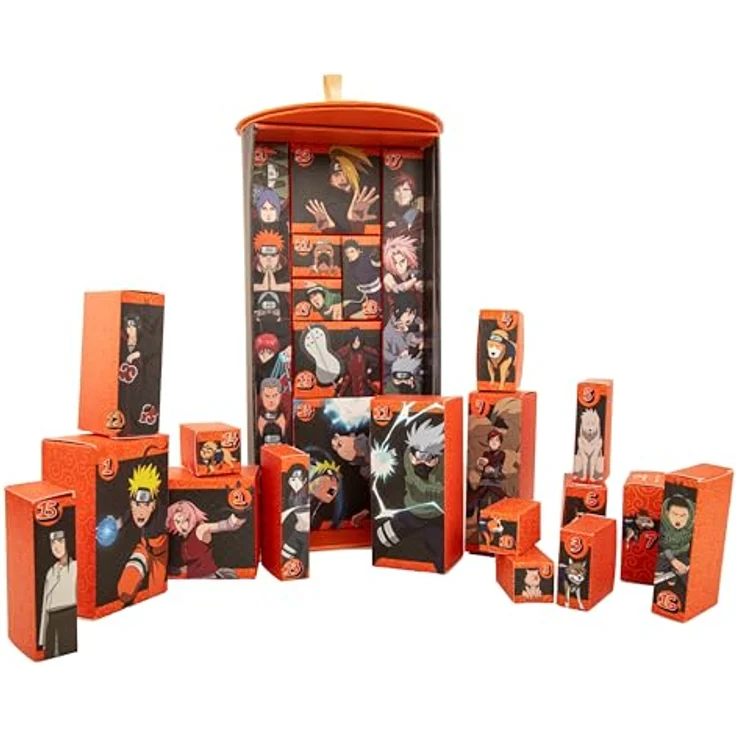 Cinereplicas Naruto Adventskalender Deluxe 2025, mit 24 exklusiven Geschenkartikeln, offiziell lizenziertes Merchandise für Fans und Sammler – Bild 4