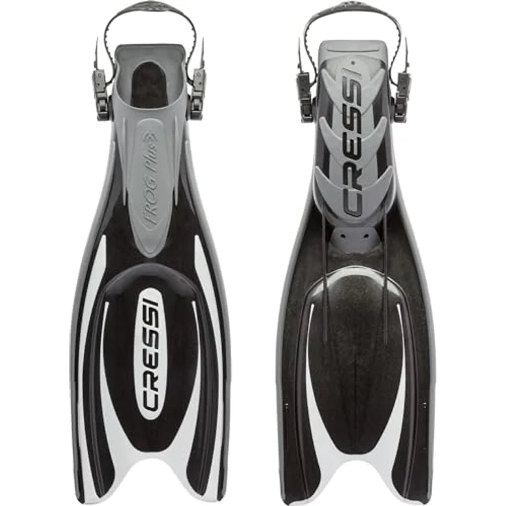Cressi Frog Plus, Flossen (XS/S) mit patentierter Technologie für kontrollierte Flexibilität, ideal für Anfänger und Experten – Bild 1