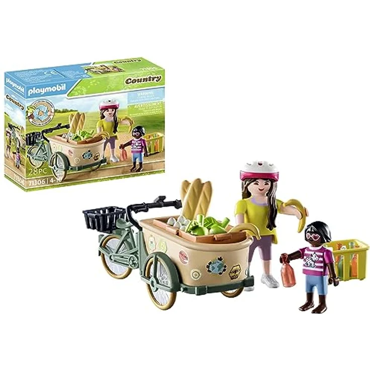 Playmobil® Konstruktions-Spielset Lastenfahrrad (71306), Country, (28 St), teilweise aus recyceltem Material, Made in Europe – Bild 2