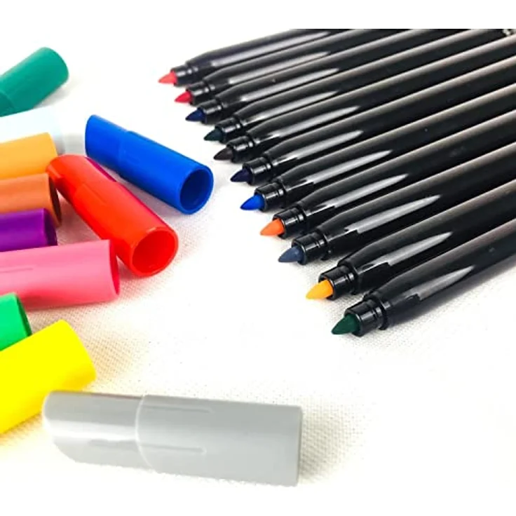BIC Intensity Filzstifte, 12 Farben, auswaschbar, stabile Spitze – Bild 3