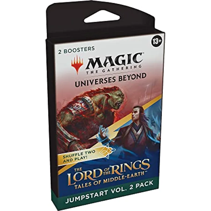 Magic: The Gathering Der Herr der Ringe:Geschichten aus Mittelerde Jumpstart Vol.2 Booster 2er-Pack–Lassen sich zu einem Jumpstart-Deck kombinieren(40 Karten, einschließlich Länder)(Englische Version)