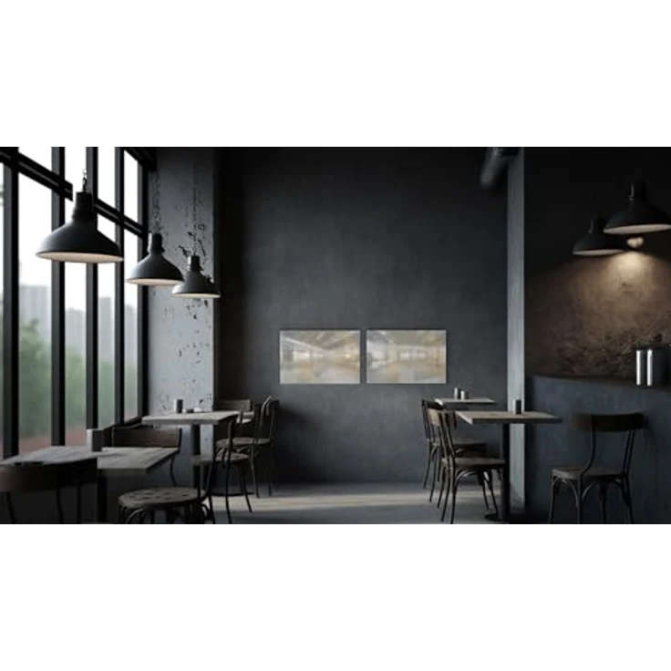ALLboards Metallische Magnettafel, MetalBoard, abwischbar und 100% magnetisch, GOLDENER BETON – Bild 5