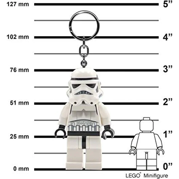 LEGO Star Wars - Stormtrooper Schlüsselanhänger mit Taschenlampe 6 cm. – Bild 3
