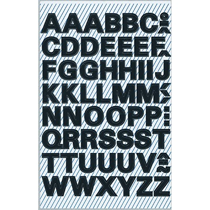 AVERY Zweckform 3780 Buchstaben Etiketten (A-Z, 76X120 mm, wetterfeste Folie) 130 Aufkleber, selbstklebend, wetterfest - Avery Zweckform – Bild 1