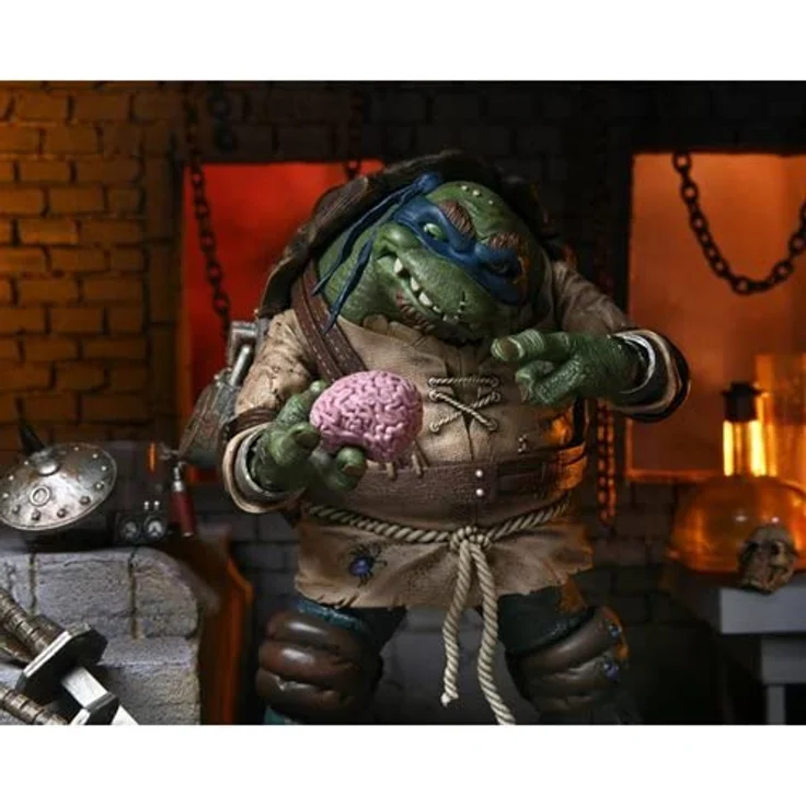 NECA - Universal Monsters vs TMNT Leonardo As Hunchback ULT 7 Actionfigur, limitierte Auflage, detailgetreu, Mehrfarbig – Bild 5