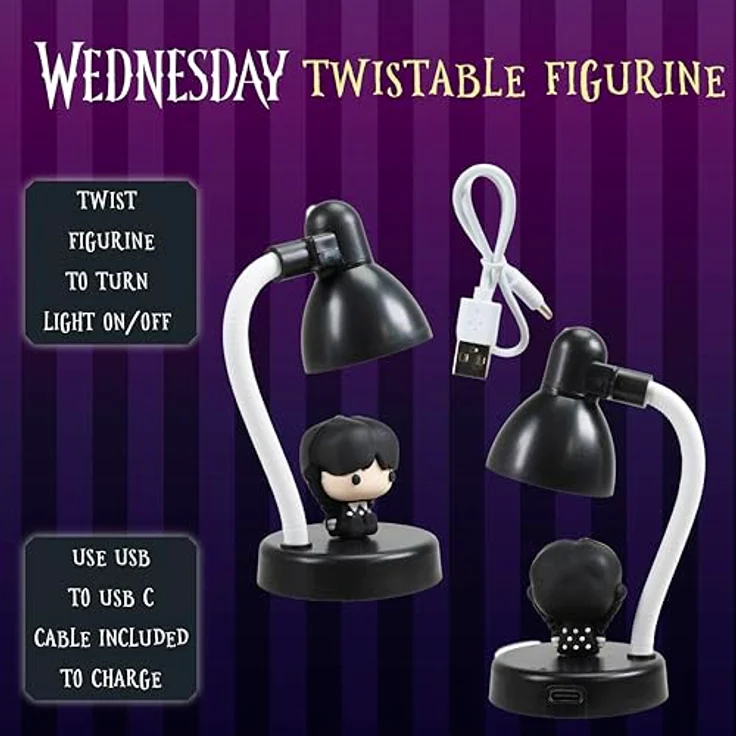 Blue Sky Studios Wednesday USB Mini LED Lampe, 15 cm Stimmungslicht – Bild 4