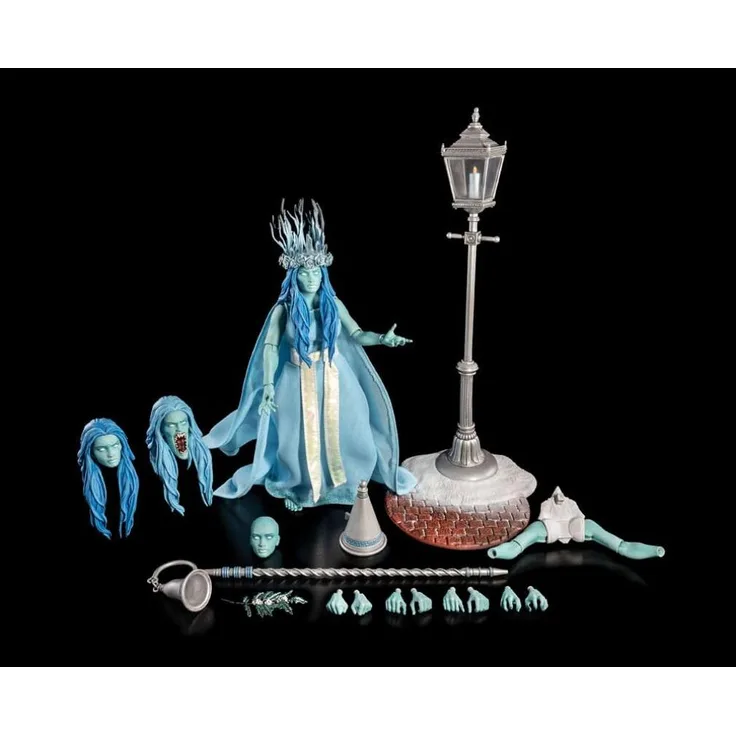 Four Horsemen Toy Design Figura Obscura Actionfigur Ghost of Christmas Past mit Zubehör, Haunted Blue