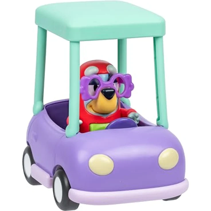 BlueY Oma-Auto mit Janet-Figur, 6-7,6 cm, bewegliche Gelenke, Fahrzeug für Sammelfiguren – Bild 4