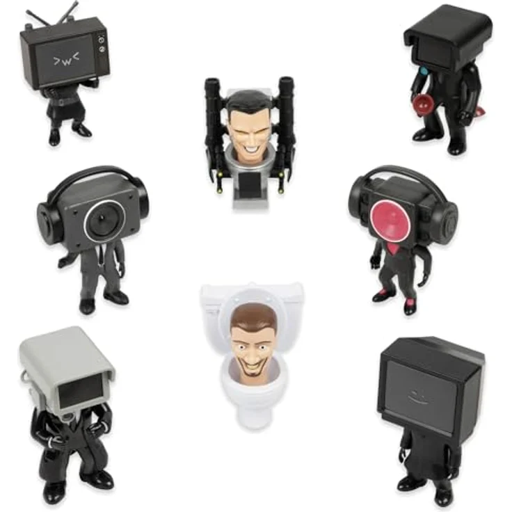 SKIBIDI TOILET 6 cm Mini Figures | Sammelfiguren Mystery Figur - animierte YouTube-Serie – Bild 5