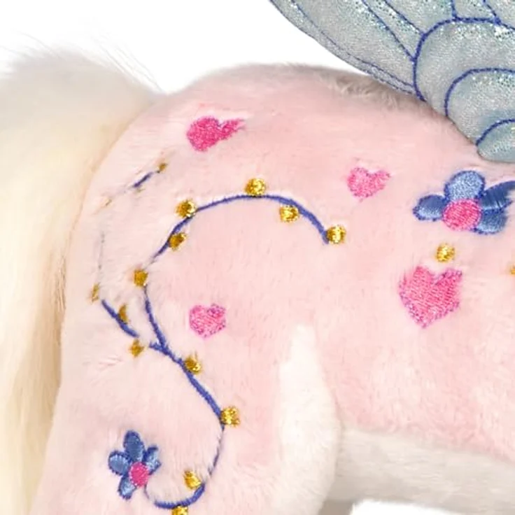 Die Spiegelburg Einhorn Ella, Kuscheltier mit glitzerndem Horn und schimmernden Flügeln, ca. 27 cm – Bild 2