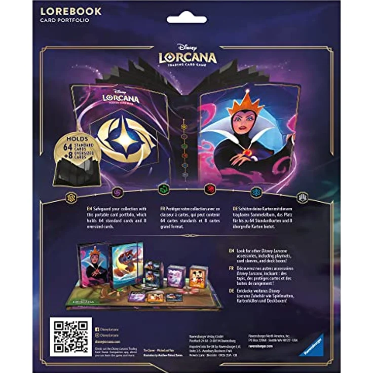 Ravensburger Disney Lorcana Trading Card Game: Sammelalbum - Die Böse Königin, Platz für 64 Standardkarten und 8 übergroße Karten, tolles Disney Lorcana Motiv, hochwertig und haltbar – Bild 2
