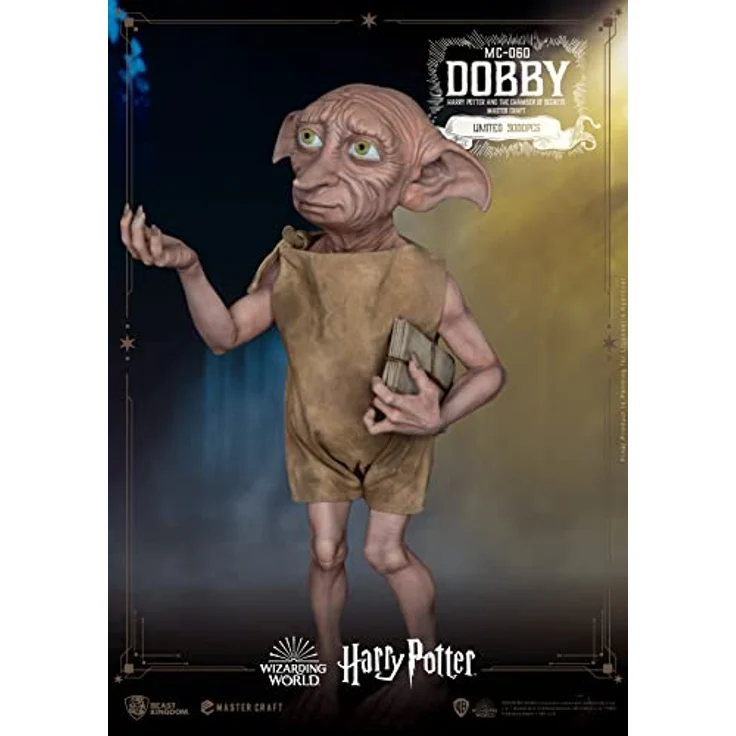 Beast Kingdom Toys Harry Potter Master Craft Dobby Statue, 39 cm, Golden, limitiert auf 3000 Stück – Bild 2