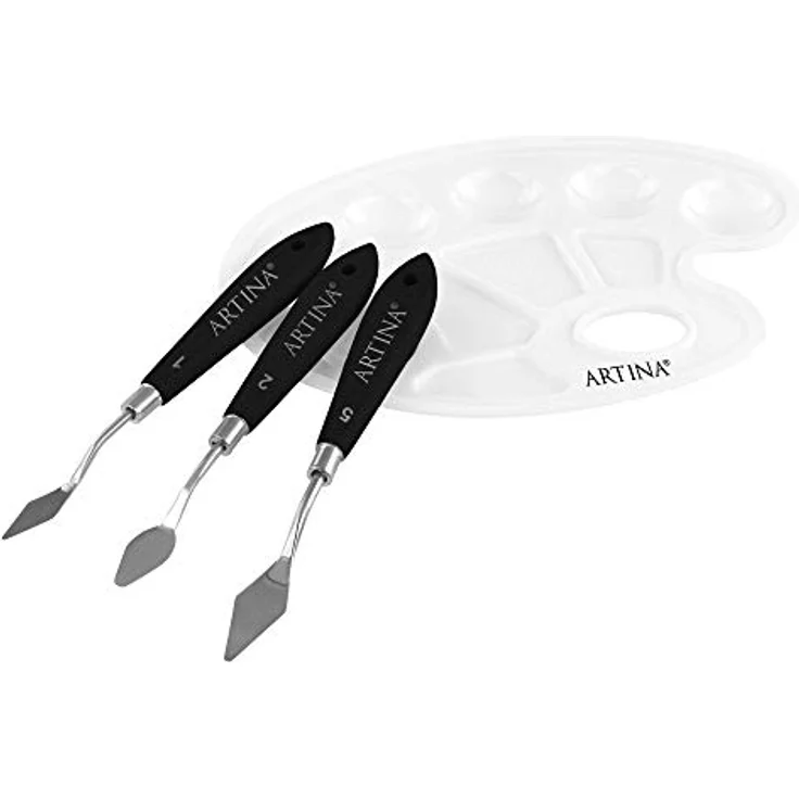 Artina Kreativset Elba, 15tlg. Malset mit Pinselwascher, Pinselhalter und Malzubehör – Bild 9