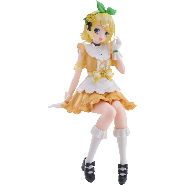 FuRyu Character Vocal Series 02: Kagamine Rin/Len Noodle Stopper PVC Statue, Citrus Ver., 14 cm, detailreiche Verarbeitung