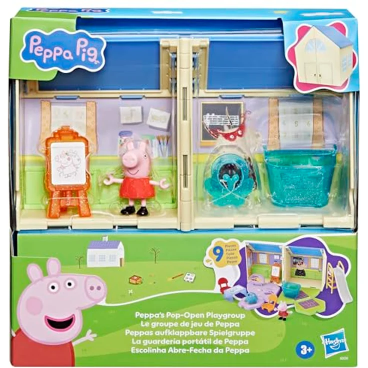 Hasbro PEP Peppas aufklappbare Spielgruppe, Spielset mit Peppa Figur und 7 Accessoires, kreativ für Kinder ab 3 Jahren – Bild 2