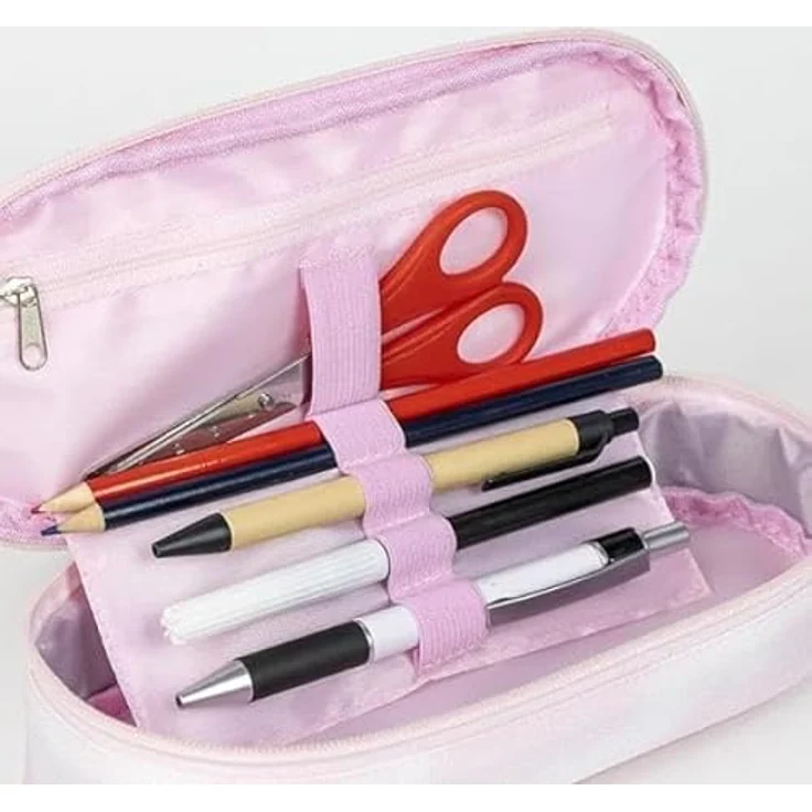 Barbie Federmäppchen Schuletui mit 3 Fächern, praktisches Design für Schreibwaren, robust und leicht zu reinigen – Bild 3