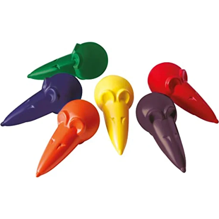 Pelikan 803328 Wachsmalmäuse farbig Sortiert 6er Blister, rot – Bild 2